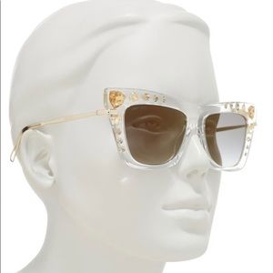 NWT Jimmy Choo 55mm Cat Eye sunglasses